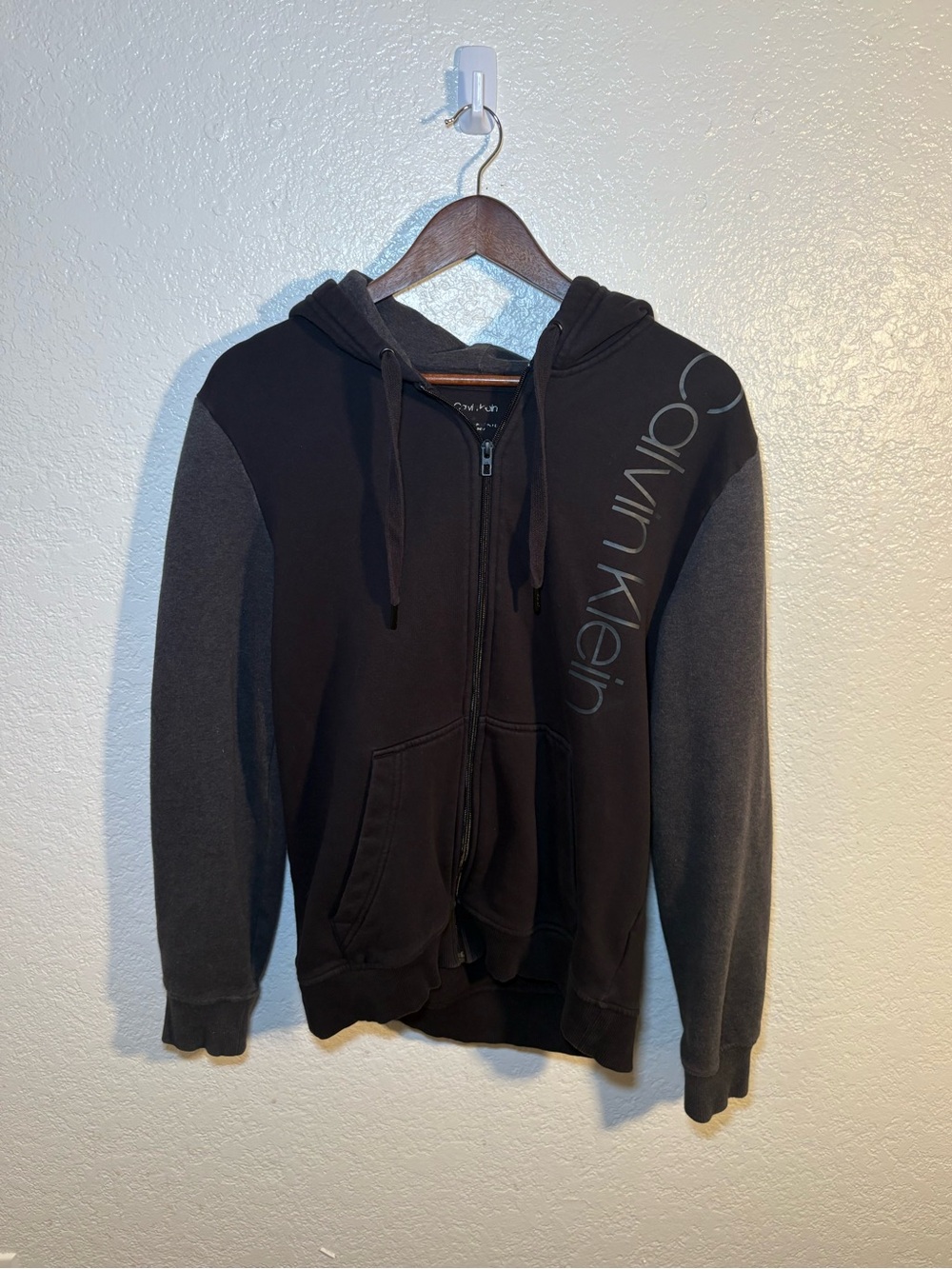 Calvin Klein Women’s Black Zip Hoodie Sweatshirt